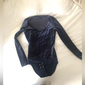 Jcrew Velvet Bodysuit XS